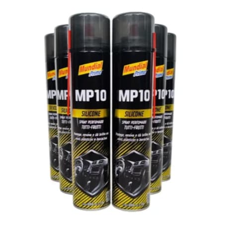 Kit 6x Silicone Spray Renova Painel Carro Casa Esteira Bike