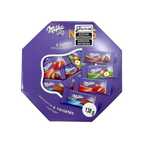 Chocolate Importado Milka C/ Mini Tabletes 138g