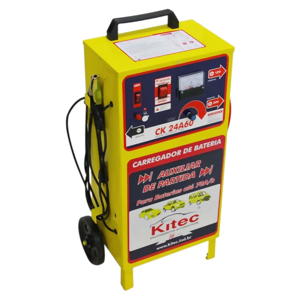 Carregador De Baterias 12/24v E Auxiliar 70a/h Ck24a60 Kitec