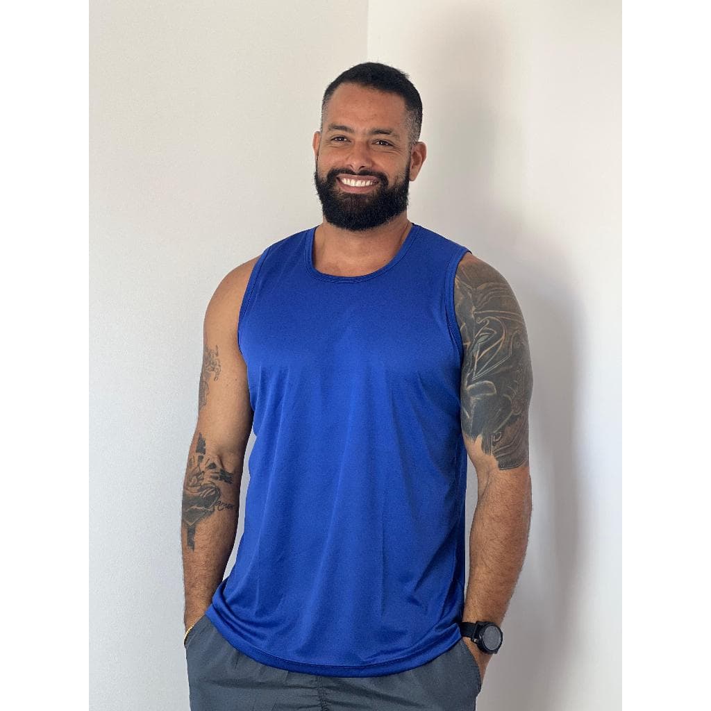 Kit 3 Camisetas Regata Masculina Plus Size Praia Musculação Treino
