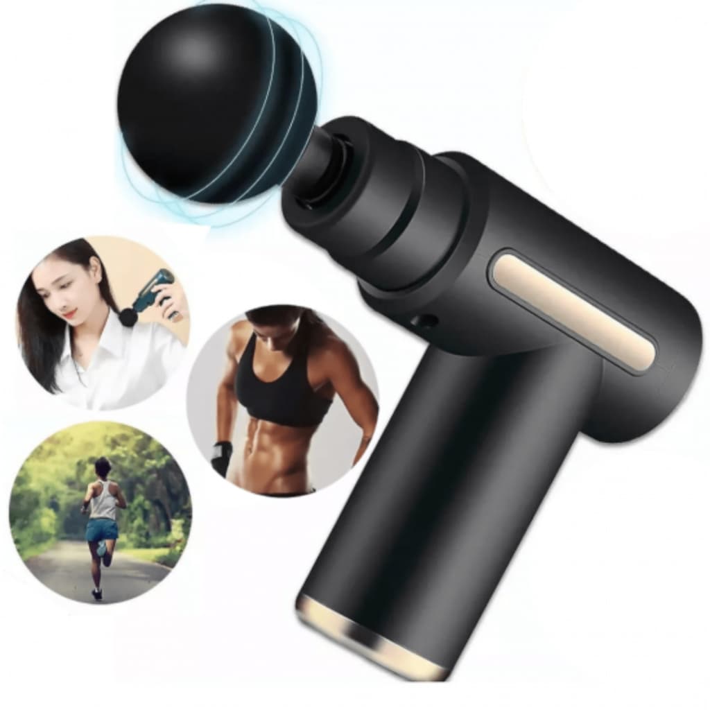 Massageador Elétrico Portátil Profissional Muscular Pistola Massageadora de Tecidos Profundos