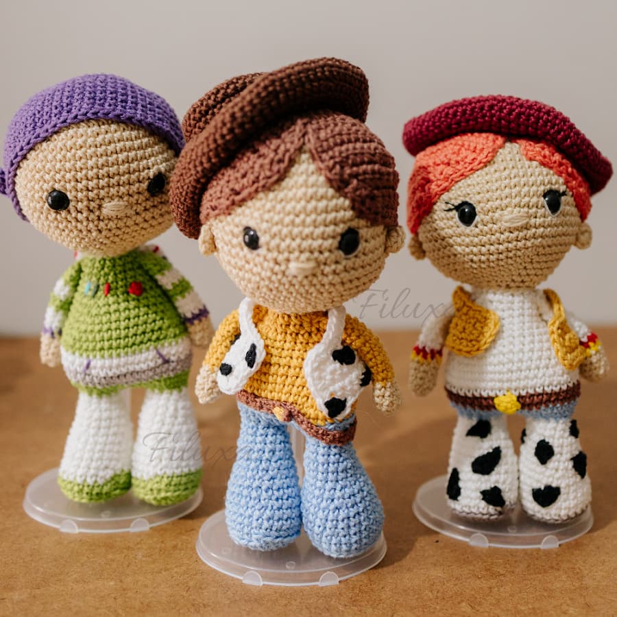 Kit Toy Story em amigurumi | Bonecos de crochê