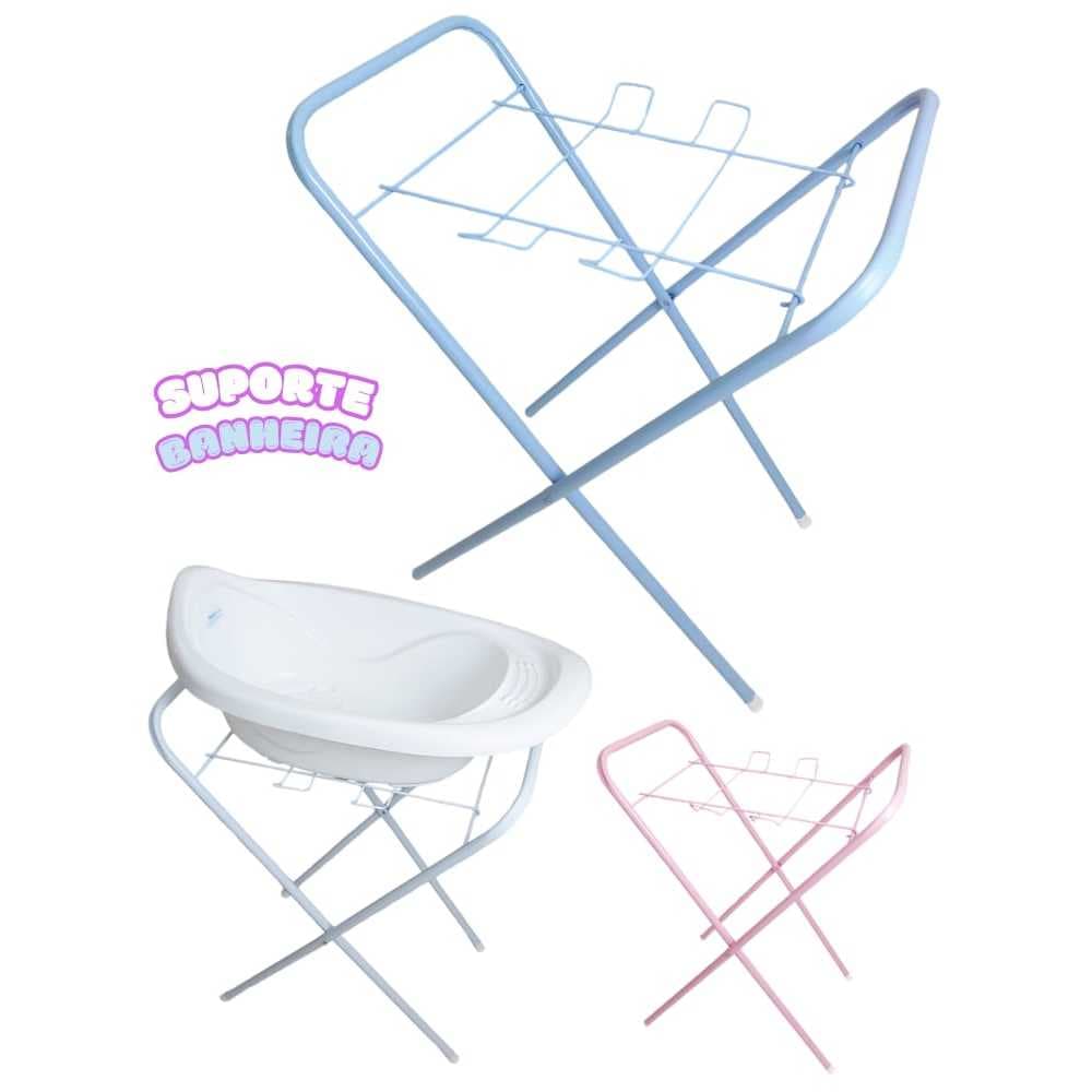 Suporte para Banheira de Bebe Infantil Resistente Compacto e Desmontável