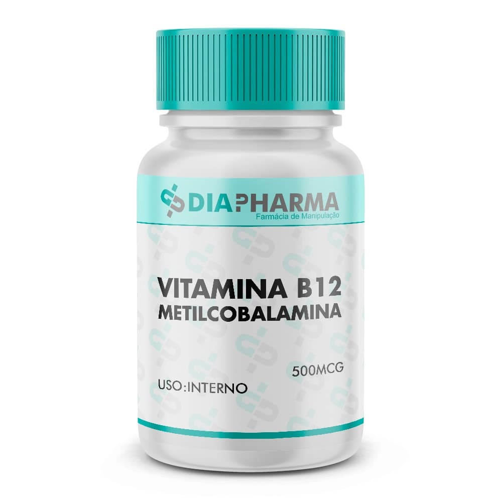 Vitamina B12 500mcg Metilcobalamina - Cápsulas