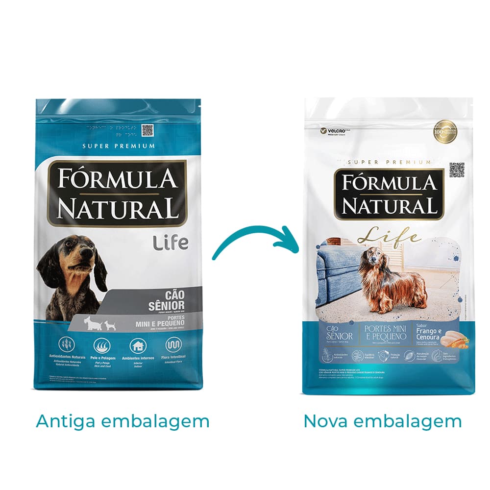 Ração Fórmula Natural para Cães Sênior Raças Mini 15 KG