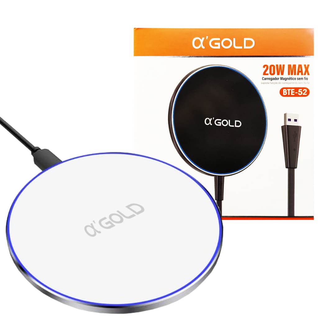 Carregador Indução Turbo Carga Rápida Sem Fio Wireless Usb-c