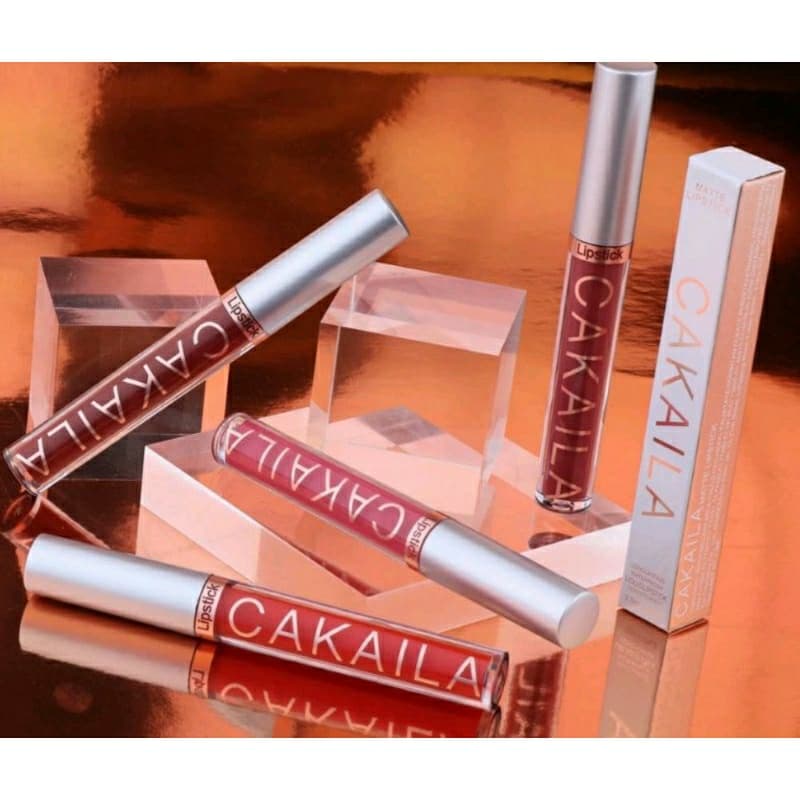 CAKAILA| Batom Liquido Fosco Matte Longa Duração Lipstick