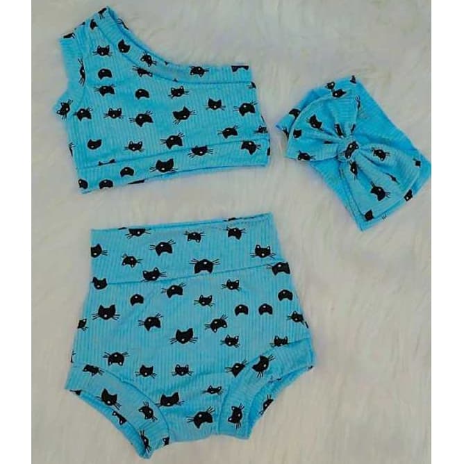 Tapa Fraldas+Top +Tiara Calcinha KIT Completo verao blommer calor bebês crianças bebes infaltil