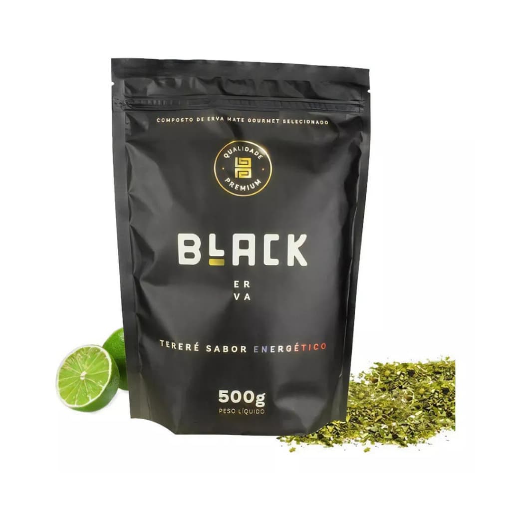 ERVA MATE TERERÉ BLACK 500g - SABOR - ENERGÉTICO