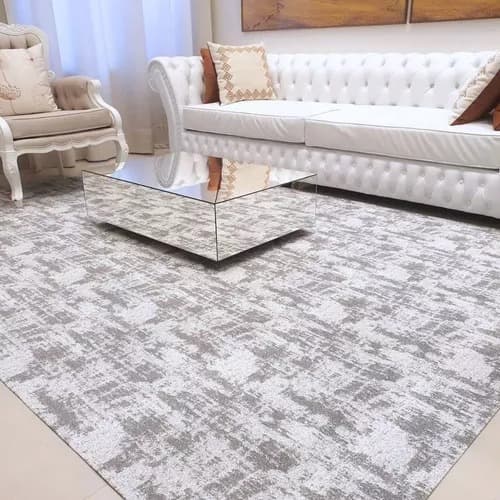 Tapete Para Sala Quarto 2,0 x 2,5 m  Antiderrapante Jacquard Geométrico  Estampado