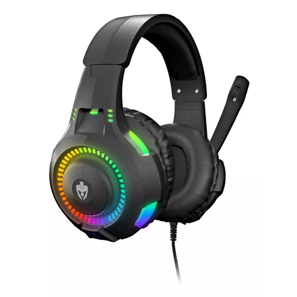 Fone de Ouvido Headset Gamer Evolut Rival, RGB, LED, Para PC, Notebook, Smartphone e Consoles