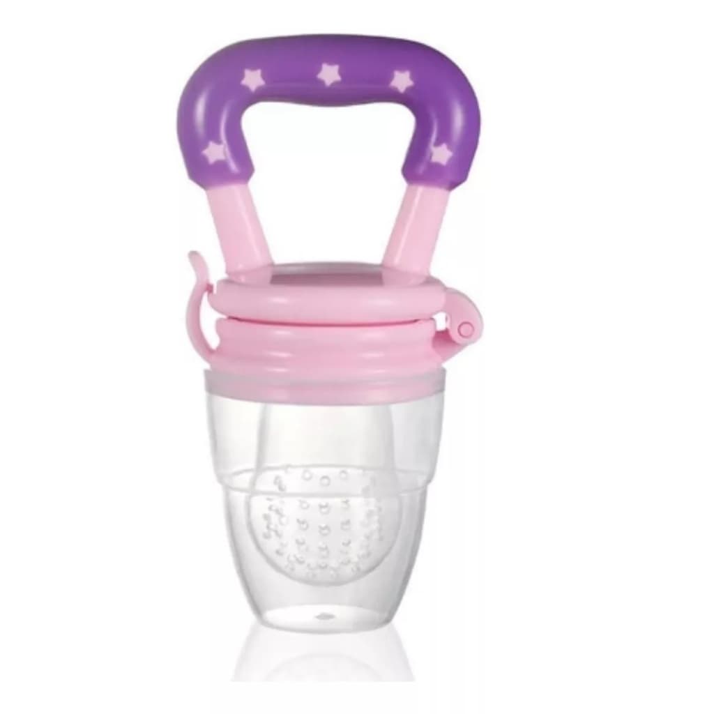 Chupeta alimentadora infantil frutas legumes e vegetais ROSA