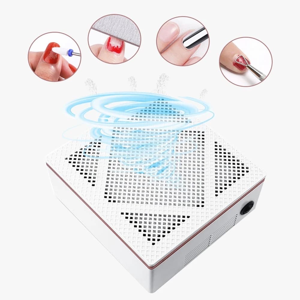 Aspirador Sugador Coletor de Pó para Unhas Modelo Churrasqueira | Nail Design 60W – Bivolt - SQ7014