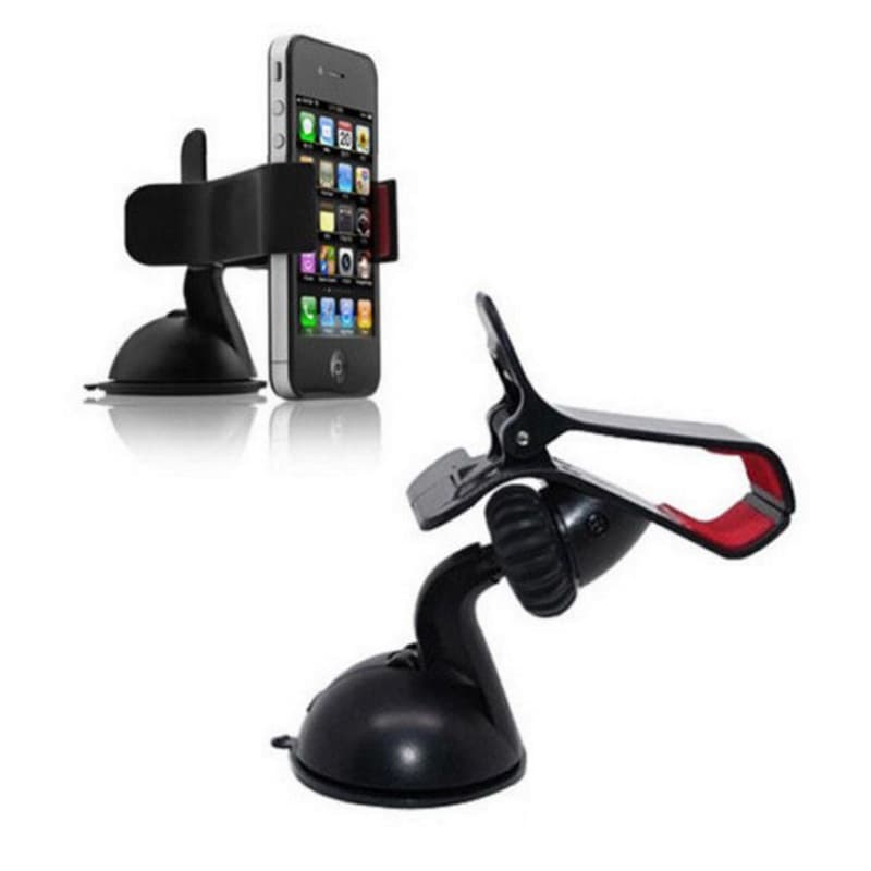 Suporte para celular com clipe único para carro, ventosa de navegação para carro, suporte giratório de 360 ​​° para celular