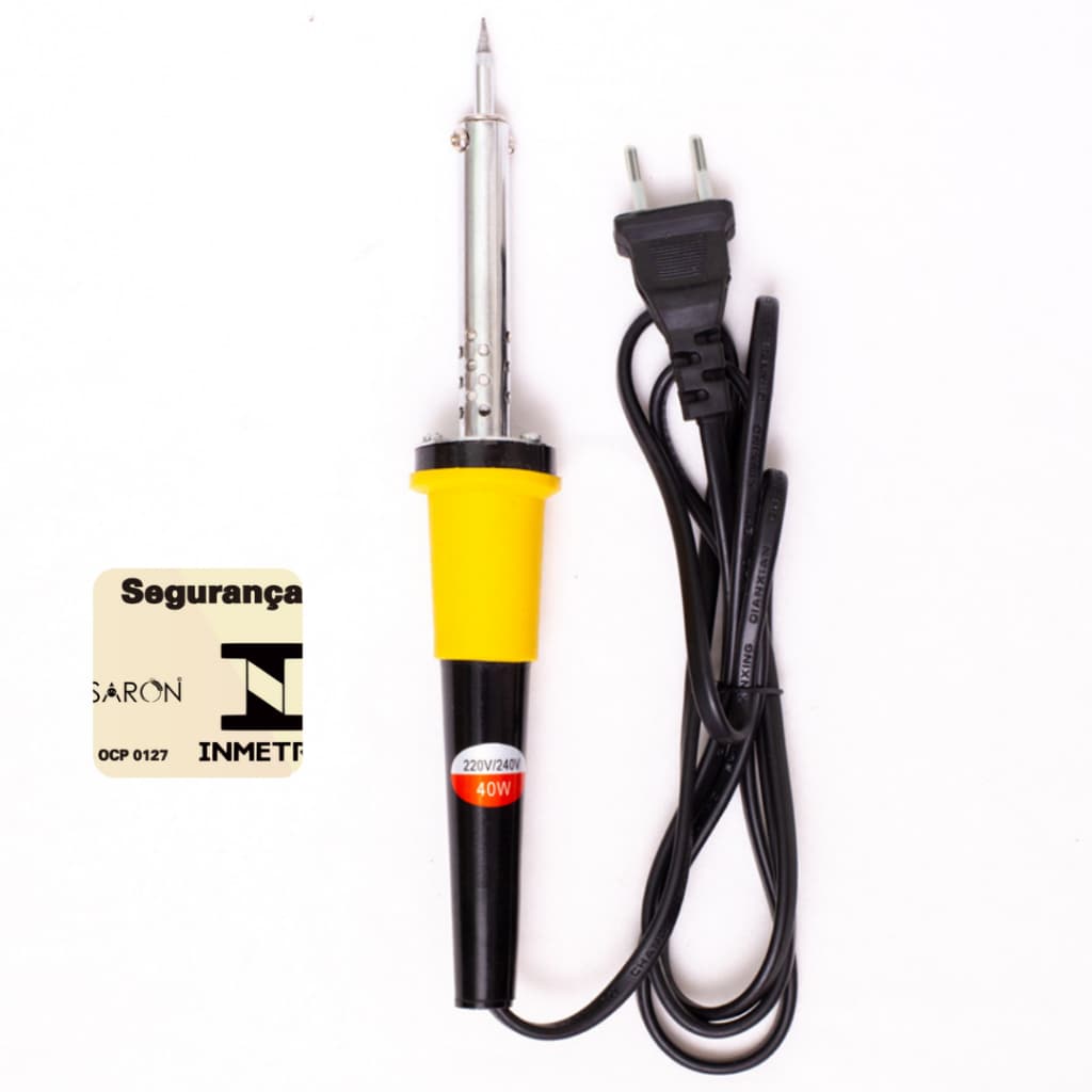 Ferro De Solda 120v elétrico kit completo 3pc 30W a 60W PINSUN ou peça avulsa