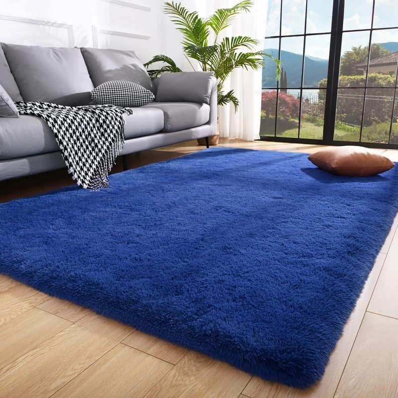 Tapete Fofo Peludo 2,00 x 2,40 Antiderrapante Macio para Sala de Jantar/Quarto/Casa