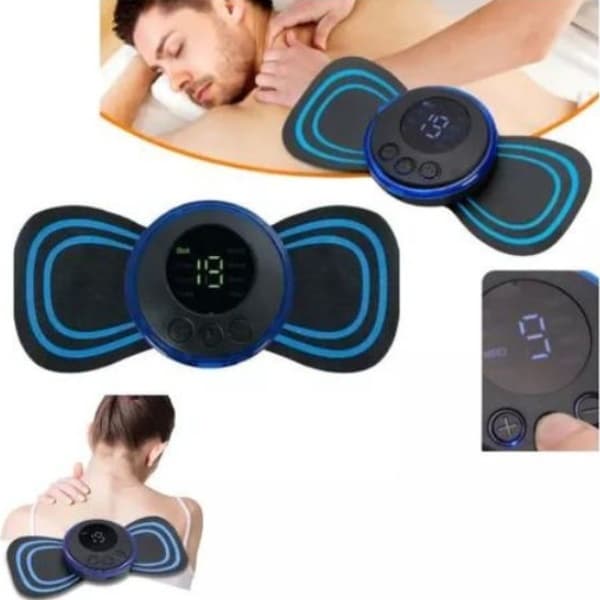 6Conjuntos Para Alívio Da Dor Muscular Cervical Mini Massageador EMS Estimulador Elétrico De Pescoço Portátil