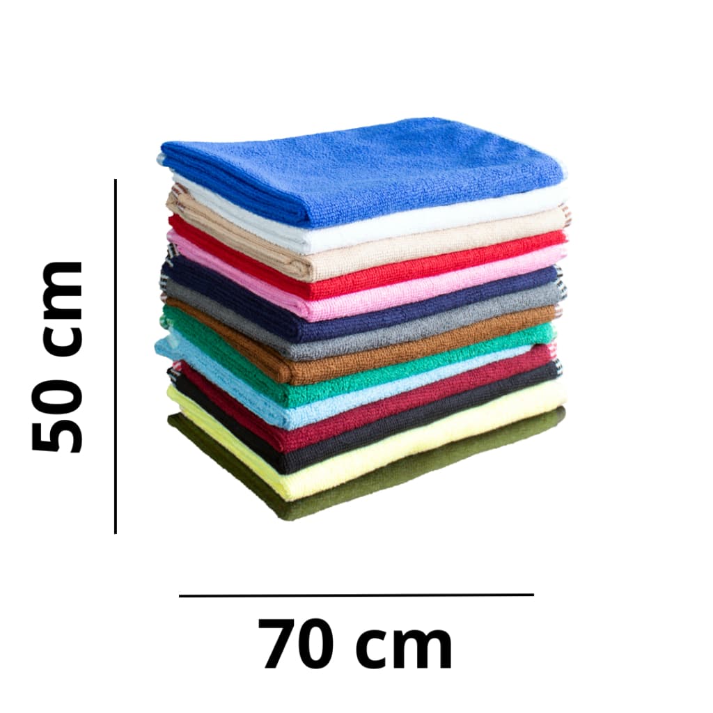 Kit 5 Panos De Microfibra Para Limpeza Multiuso Alta Absorção Sem Fiapos Para Carro Cozinha Cozzilar