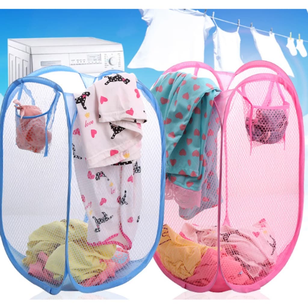 Cesto de Roupa Lavanderia Banheiro Quarto Cesto de Brinquedos Organizador 36x36x58CM