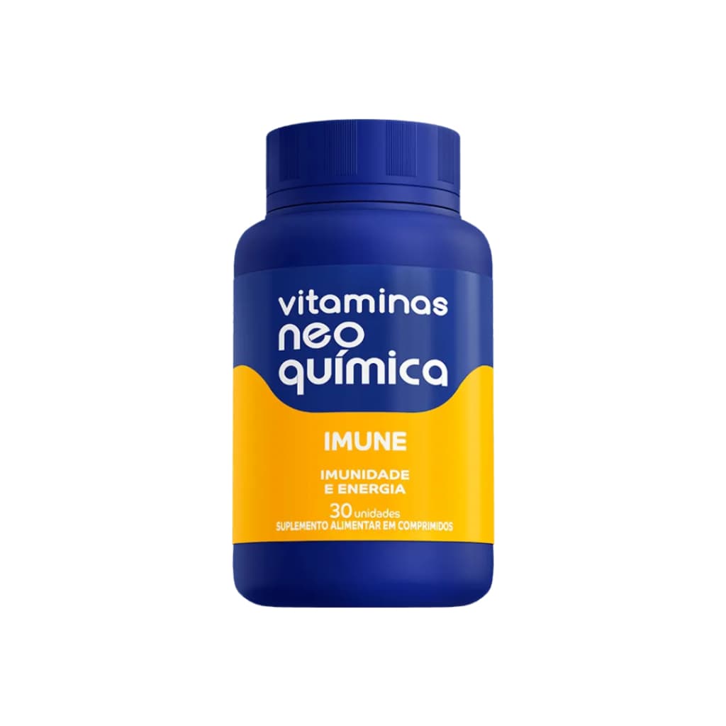 Vitamina Imune Neo Química 30 Cápsulas Imunidade Energia Zinco Selênio Vitaminas A C D E Suplemento