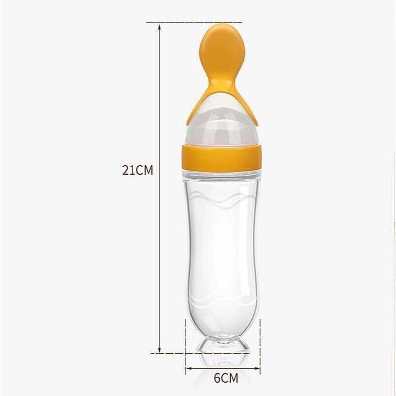 COLHER DOSADORA BEBE GARRAFA MAMADEIRA SILICONE PAPINHA  Promoção