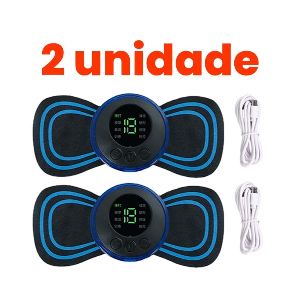 Mini Massageador EMS Estimulador Elétrico De Pescoço Portátil Para Alívio Da Dor Muscular