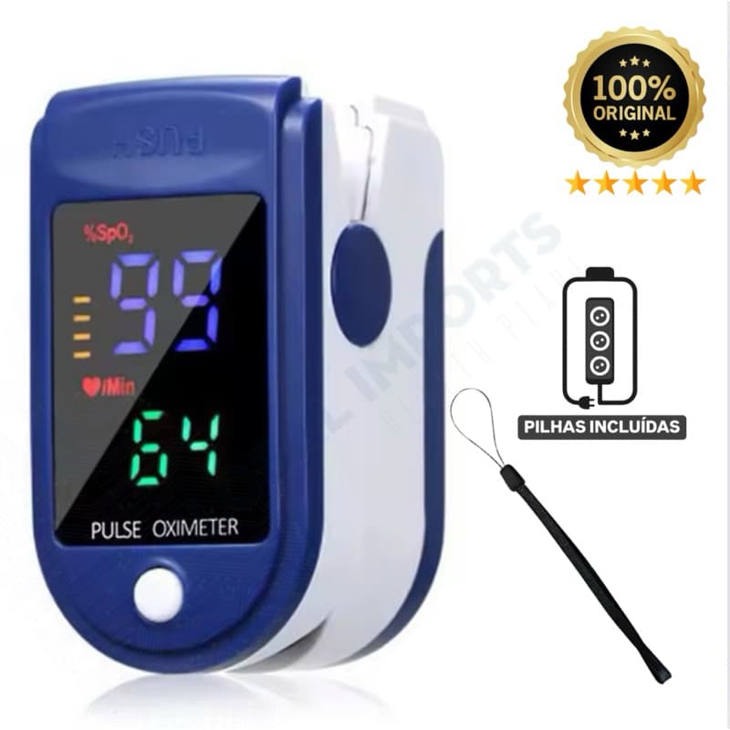 Oximetro Digital De Pulso Para Dedo Saturação De Oxigênio Original Premium Profissional
