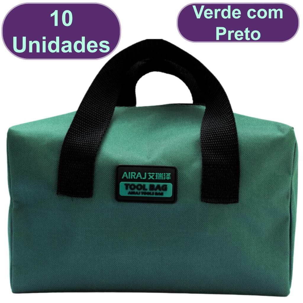 10 Un Bolsa Estojo Para Ferramenta Porta Treco Com 2 Alças Reforçada Bolsa Ferramenta Grande Airaj