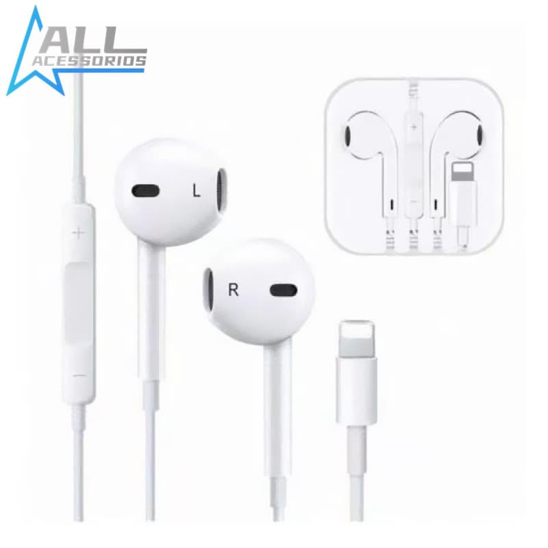 Fone de Ouvido Iphone Apple Lightning 7, 8 Plus, X, 11 Pro IPad iPhone 11 12 Entrada IOS Bluetooth