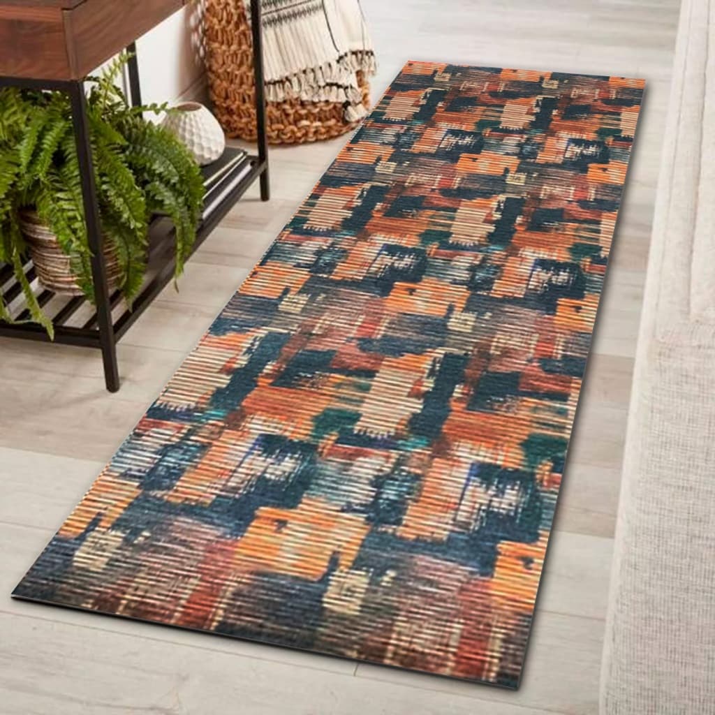 Tapete Estampa Digital Passadeira 132x45cm Antiderrapante Beira Pia Decoração Cozinha - Sala - Quarto - Corredor