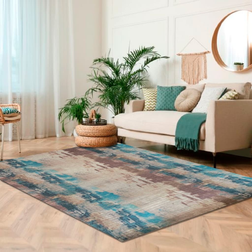 Tapete 2,00 M X 1,32 M Promoção Sala Quarto Escritório Antiderrapante Estampa Digital