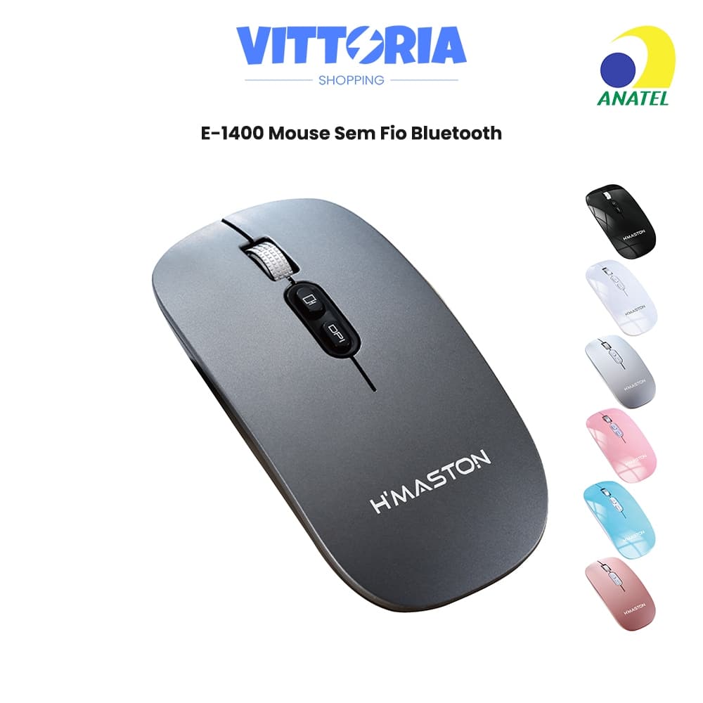 Mouse Sem Fio E-1400 2,4 Ghz Mouse Bluetooth Recarregável 800 1200 1600 Dpi Mouse Silencioso Wireless Design Ergonômico