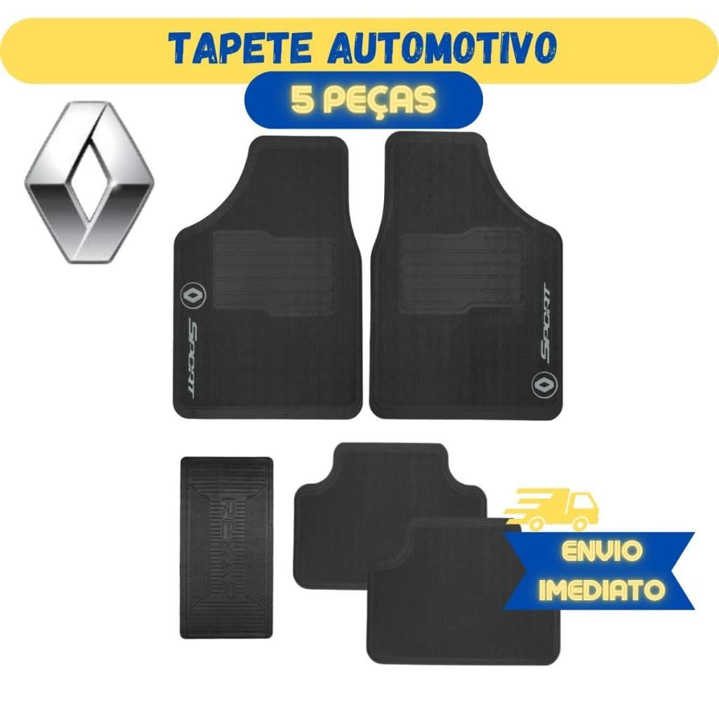 Tapete Automotivo Renault Completo 5 Peças Personalizado