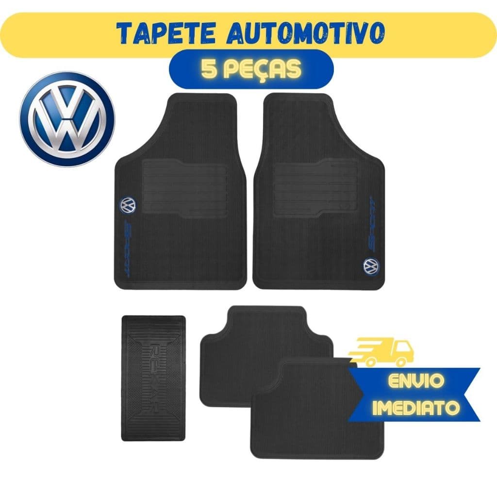 Tapete Automotivo Volkswagen Completo Todos os Modelos Personalizado 5 Peças