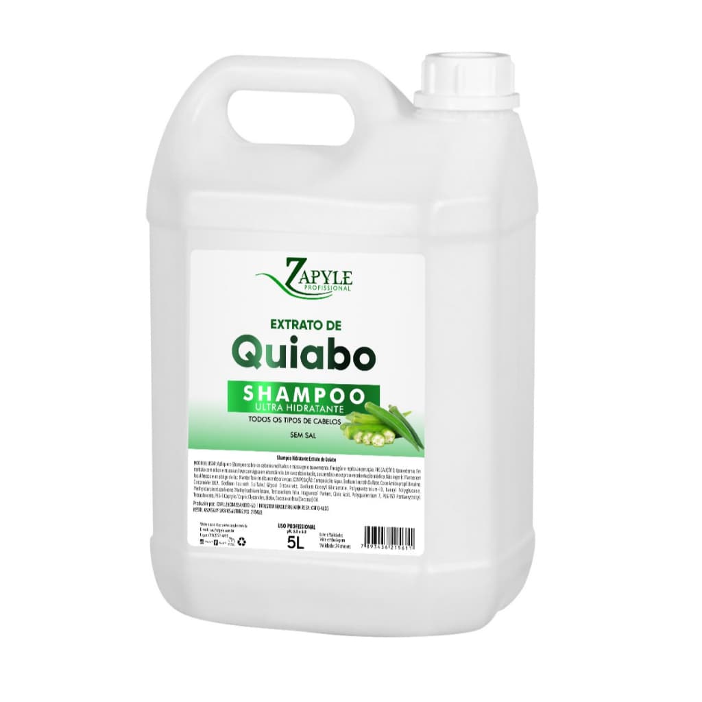 Shampoo Extrato de Quiabo Ultra Hidratante teryne 5l
