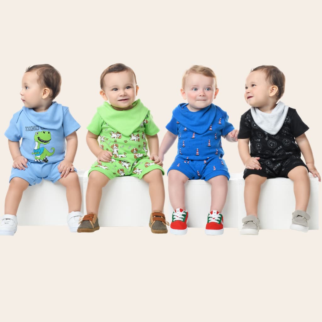 Macacão Bebê Infantil Menino ou Menina Algodão Verão Roupas De Bebe