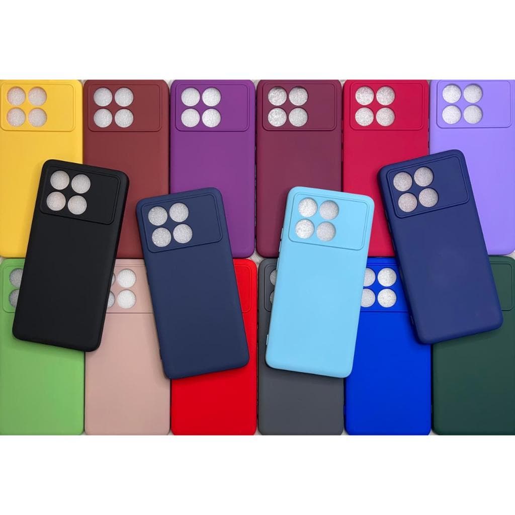 Capa Capinha Para Xiaomi POCO X6 PRO Silicone Aveludado Película Case