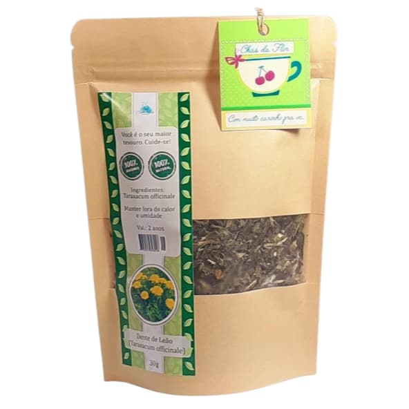 Chá de Dente de Leão 100% Orgânico 30g (FAZEMOS SEU BLEND PERSONALIZADO COM AS ERVAS DISPONÍVEIS)