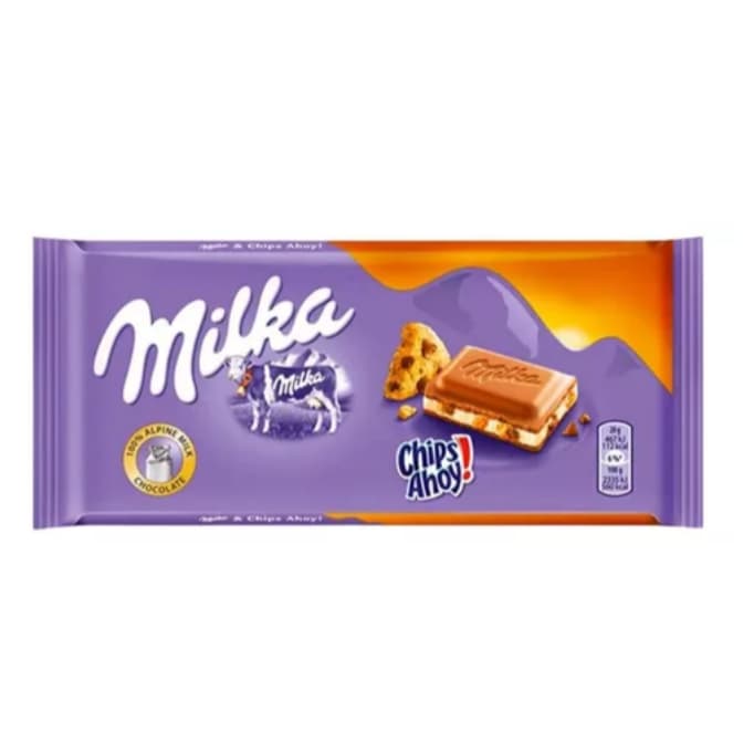 CHOCOLATE MILKA CHIPS AHOY 100GR IMPORTADO