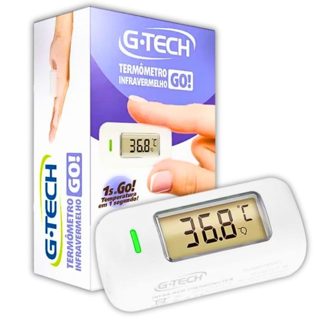 Termômetro De Testa Digital Infravermelho Medidor de Temperatura Corporal Febre G-tech Go Thgtgo