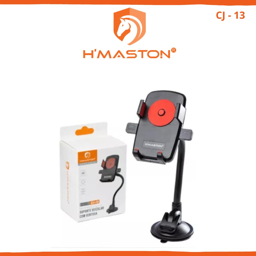Suporte Veicular Para Celular Com Ventosa de Silicone / Suporte Universal Veicular / CJ-13
