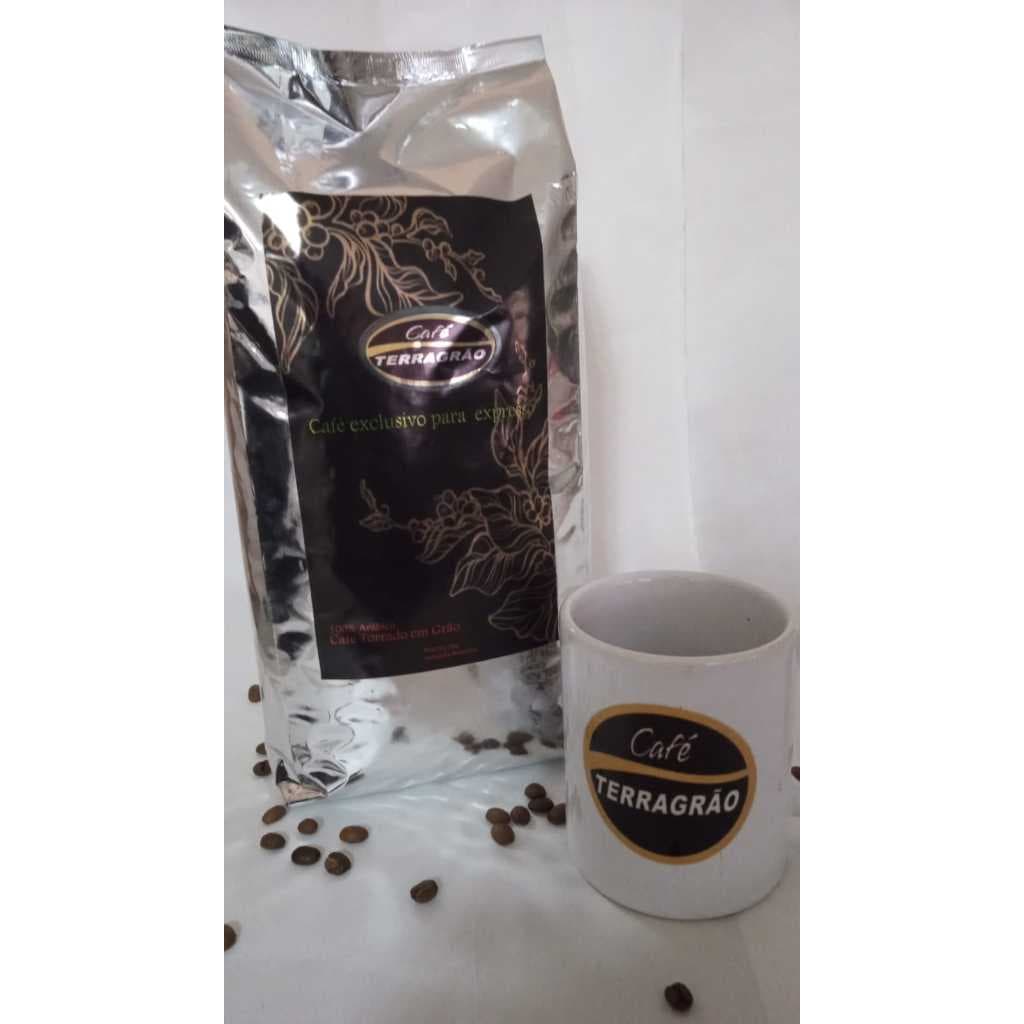 café torrado em grão para expresso 1 Kg.