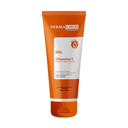 Gel Facial Anti-idade Vitamina C Para Rosto - Manchas Antissinais Skincare 100g - Dermachem