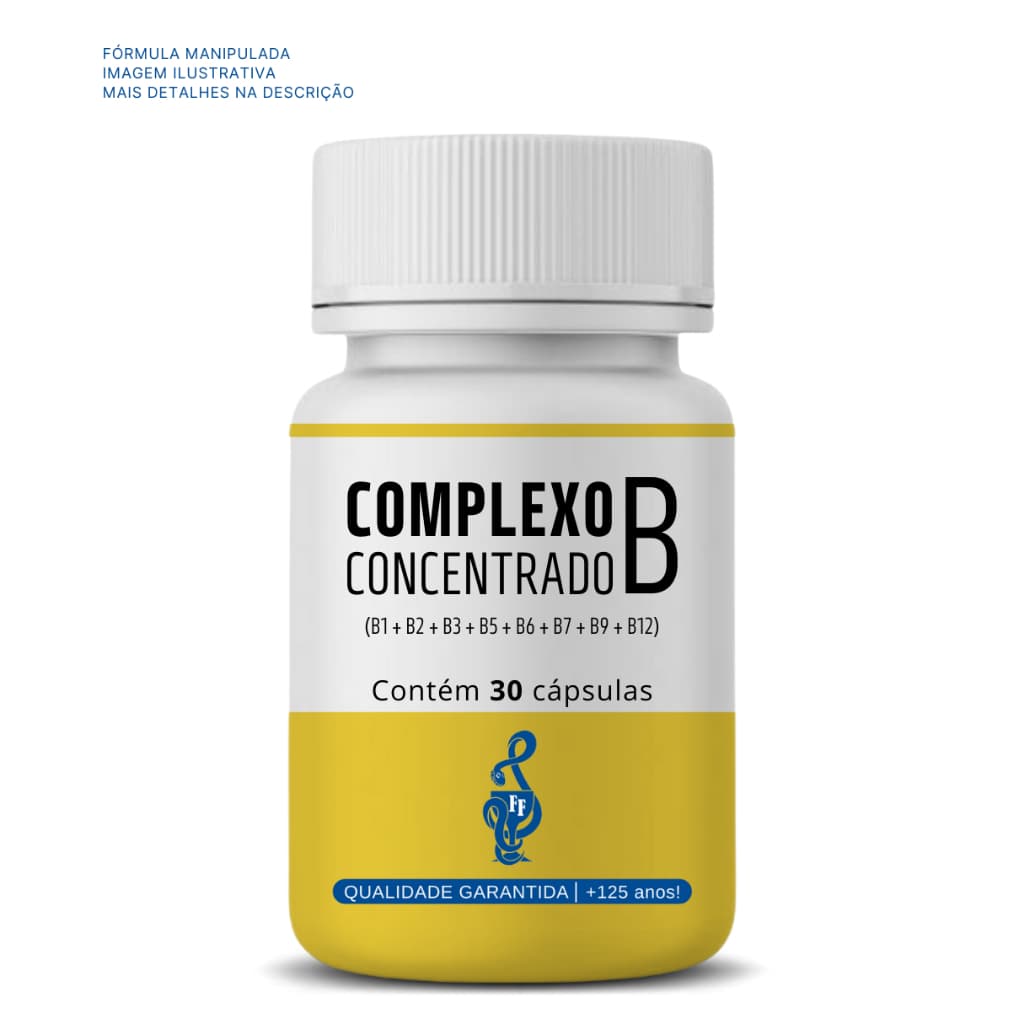 Complexo B 30 CPS - ( Vitamina B1, B2, B3, B5, B6, B7, B9, B12 )