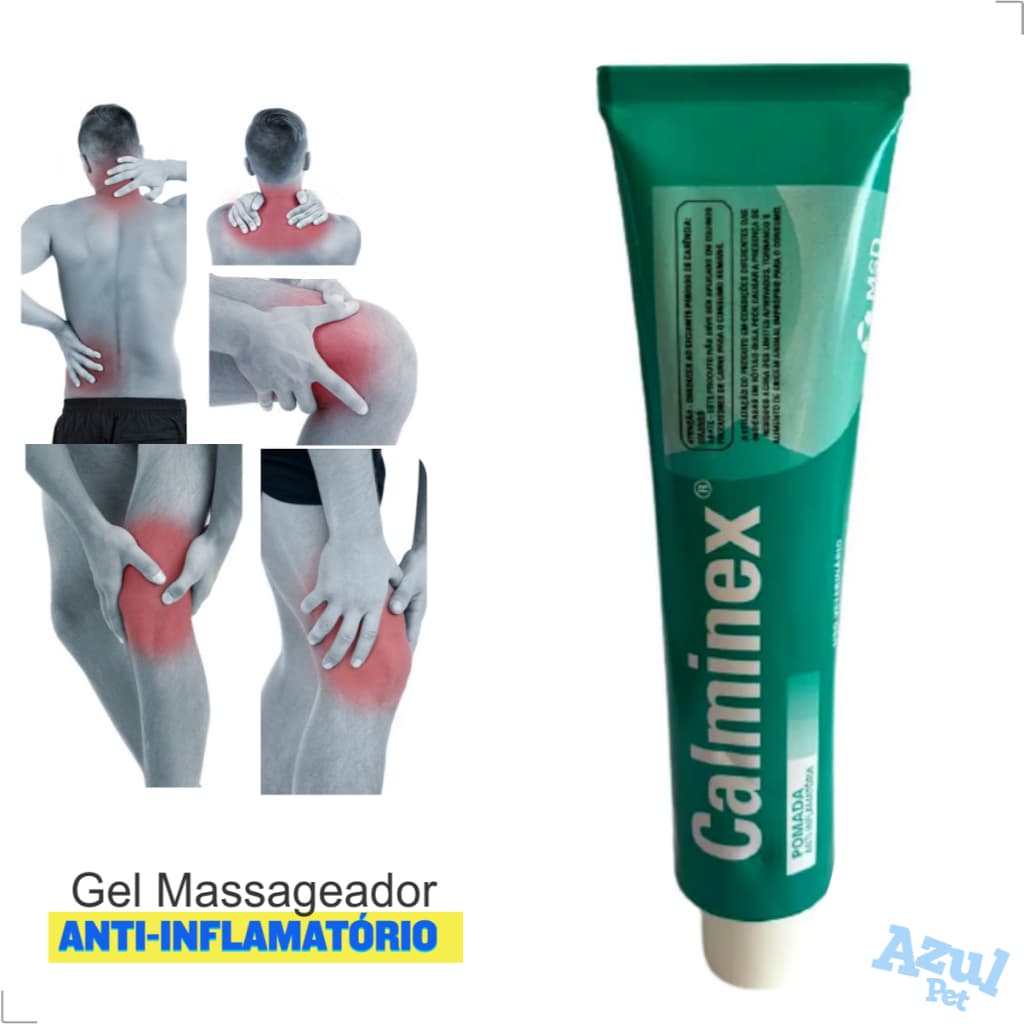 Pomada Calminex Gel Massageador Pomada Massageadora Pomada Para Dor Muscular Dor nas Costas