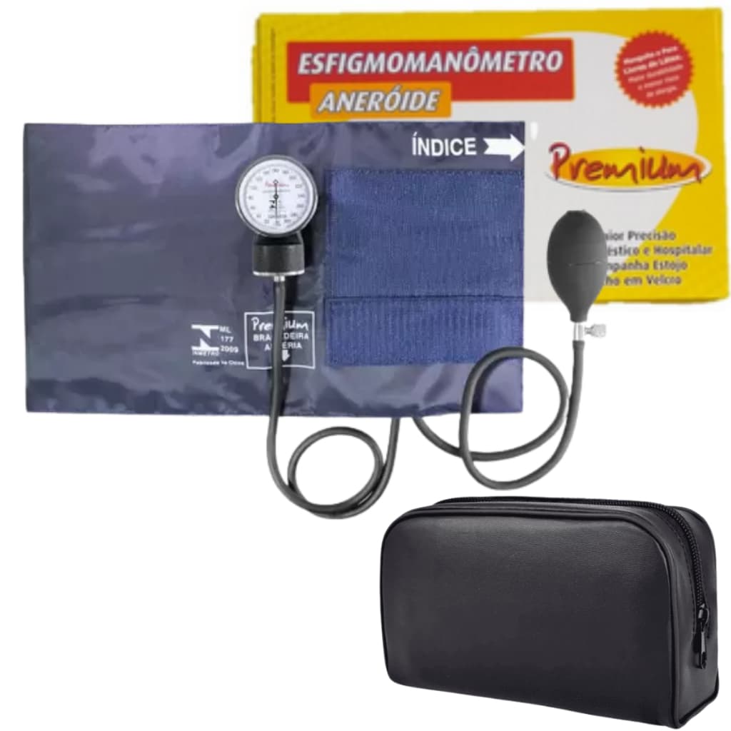 Aparelho de Pressao Arterial Esfigmomanometro Aneroide Adulto Grande Obeso Plus Size Pamed