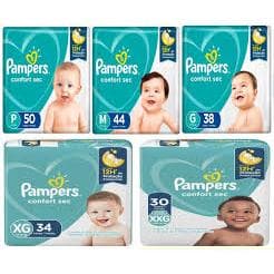 Fralda Pampers Confort Sec  MEGA