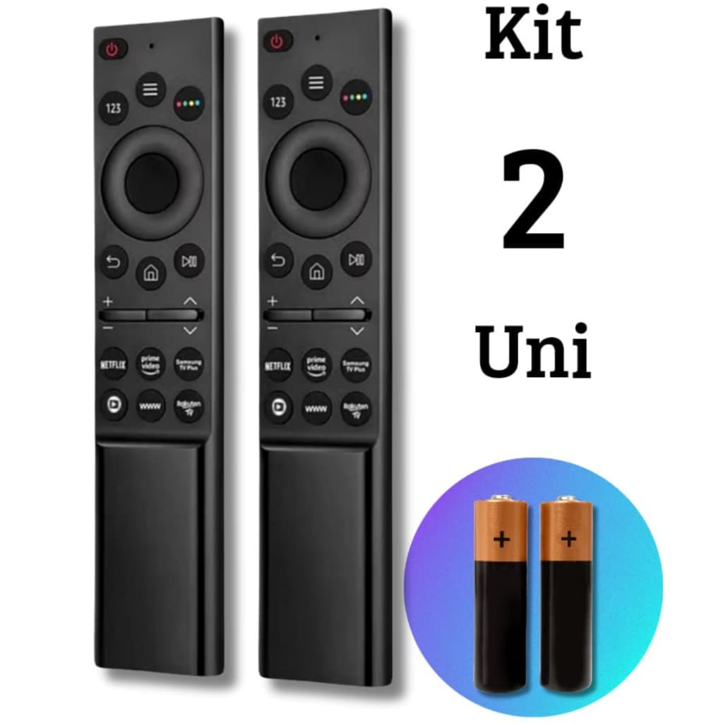 Controle Compatível Tv Smart Samsung Netflix Globoplay Prime Vídeo Tv Plus Sky 9177
