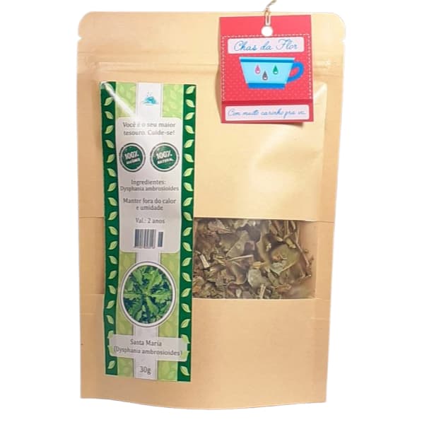 Chá de Erva Santa Maria 100% Orgânico 30g (FAZEMOS SEU BLEND PERSONALIZADO COM AS ERVAS DISPONÍVEIS)
