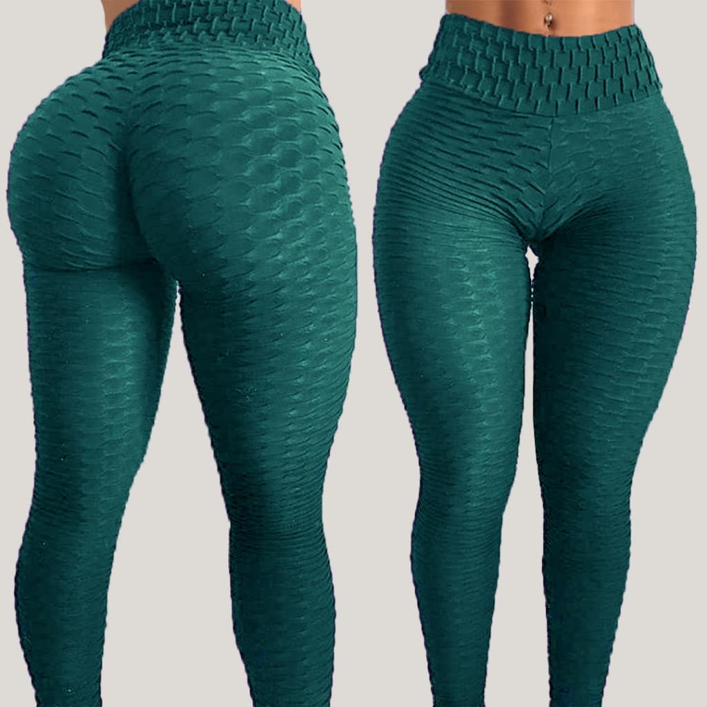 Calça Legging Bolha Suplex de Compressão Cós Alto Empina Bumbum Fitness 3D Textura Flocada Academia